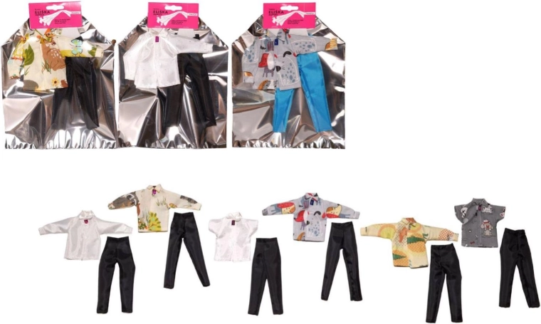 Hăinuță pentru păpușel – set din două piese, mix de modele