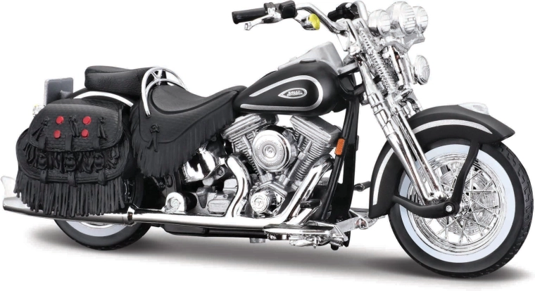 Maisto Harley-Davidson 1999 FLSTS Heritage Softail Springer negru mat 1:18