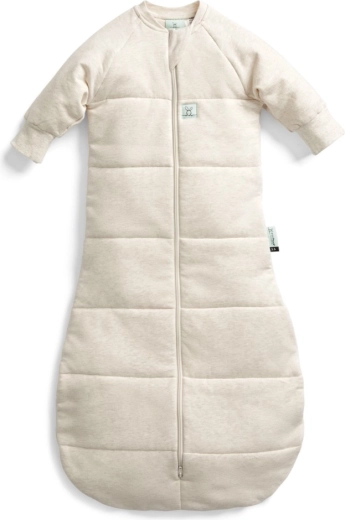 Ergopouch sac de dormit cu mâneci din bumbac organic jersey, oatmeal marle 3,5 tog (8–24 luni)
