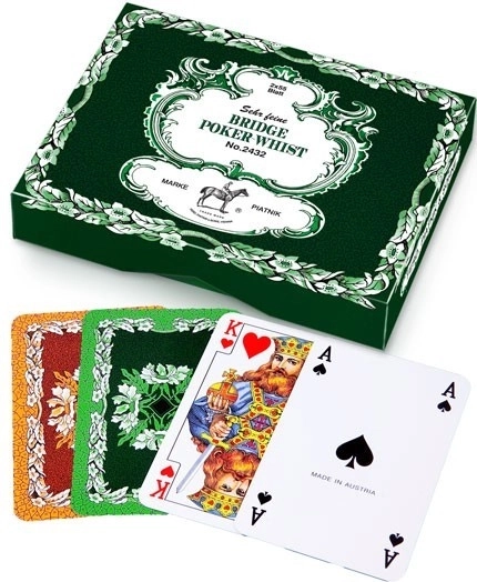 Piatnik cărți Standard Frunze de stejar – set dublu