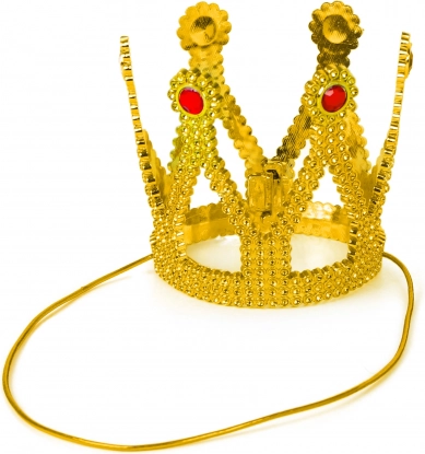 Coroniță aurie cu pietricele pentru prințese și regine
