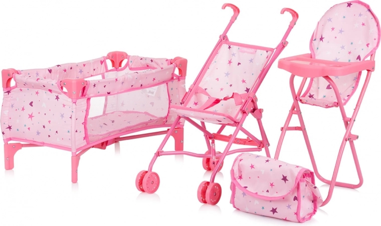 Set pentru păpuși 3 în 1 Trixy de la Chipolino