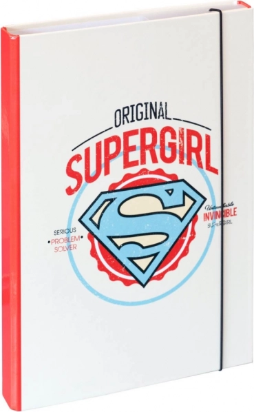 Mapă pentru caiete școlare A4 SUPERGIRL