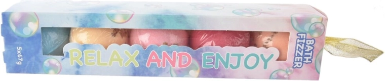 Bilă efervescentă pentru baie – set de 5 buc. (5×67 g)