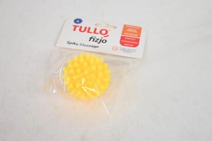 Minge de masaj rehabilitare Fizjo „arici” 5,4 cm galbenă