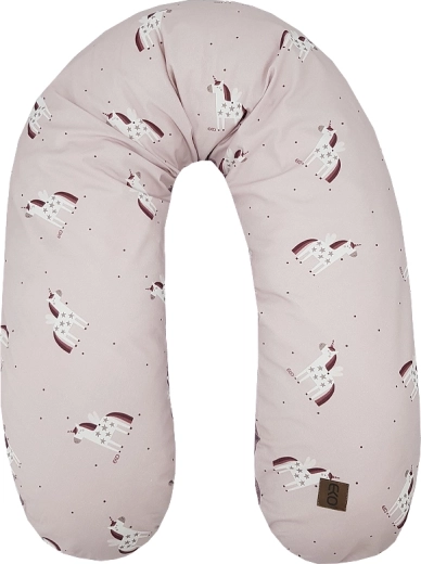 Pernă de alăptare EKO Velvet Unicorn 180 cm