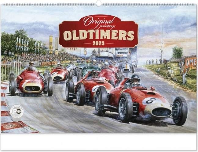 Calendar de perete Oldtimers de Václav Zapadlík 2025
