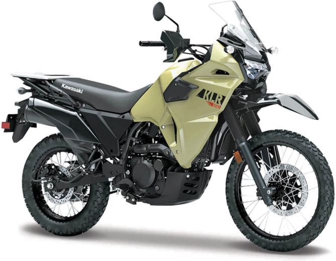 Motocicletă Maisto Kawasaki KLR 650 kaki-negru 1:18