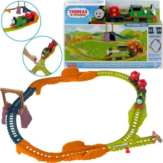 Fisher-Price Thomas și prietenii Livrare poștală cu locomotiva lui Percy și șine