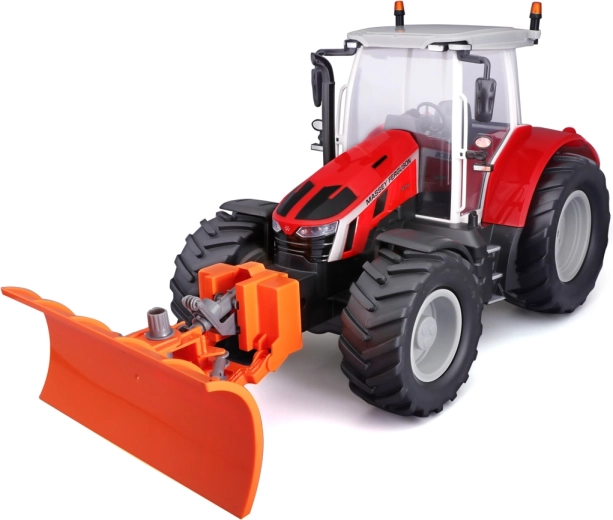 Tractor RC Maisto Massey Ferguson cu lamă și lumini