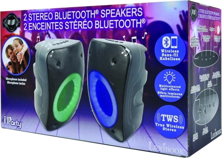 Set Lexibook iParty de boxe Bluetooth portabile cu microfon