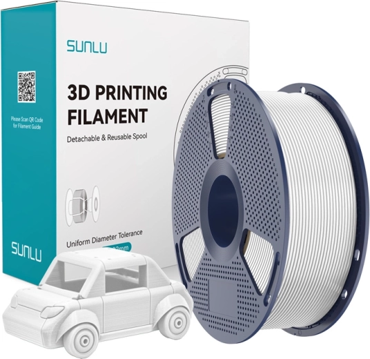 Filament Sunlu PETG alb