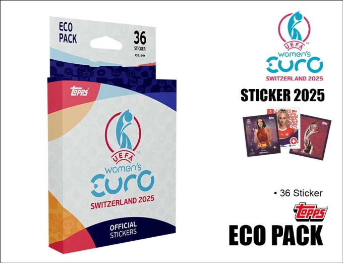 UEFA Women’s EURO 2025 pachet eco de autocolante - 1 bucată