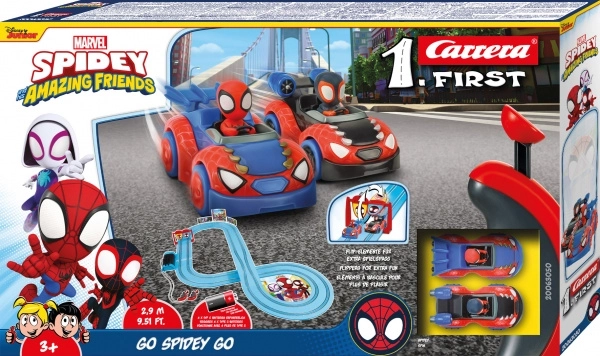 pistă auto carrera first spidey go webs go 2,9 m