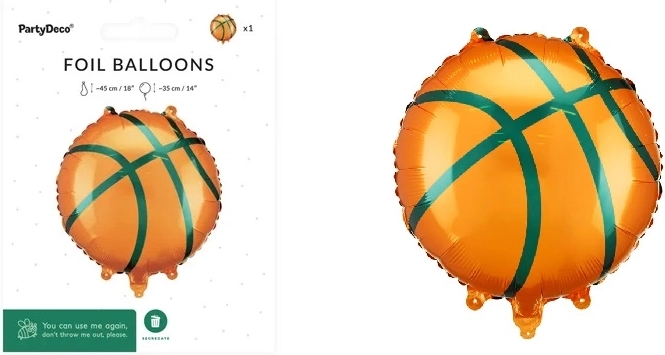 Balon din folie Minge de baschet