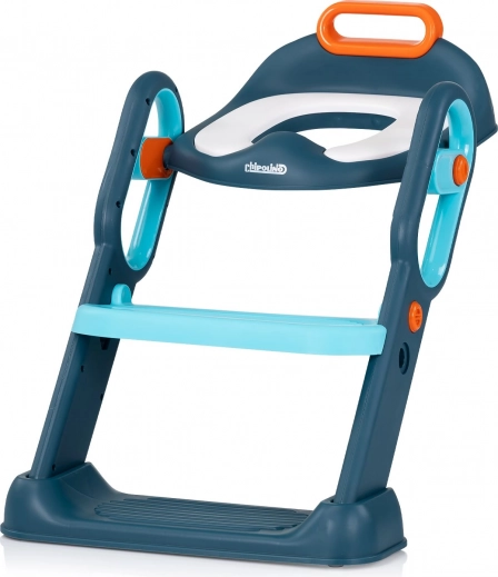 reductor de toaletă pentru copii cu scară Chipolino Flippy blue