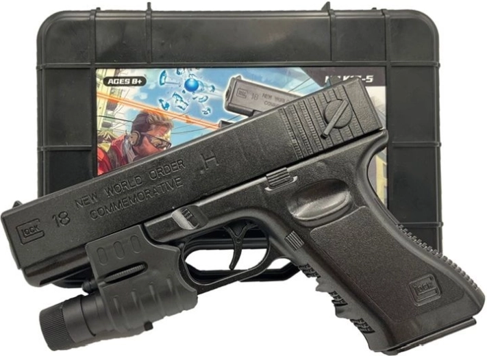 Pistol cu gel pentru bile gel, în cutie