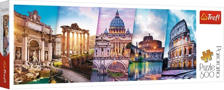 Puzzle panoramic 500 piese – călătorie în Italia