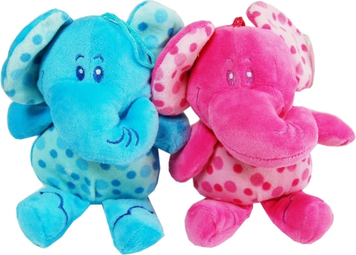 Elefant de pluș cu buline