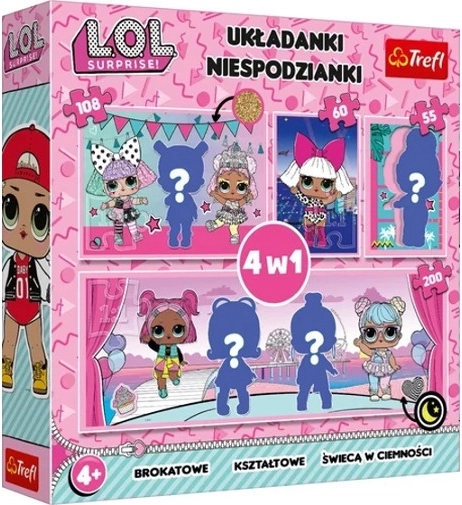 Puzzle 4 în 1 LOL Surprise