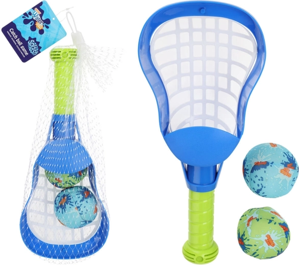 Set de aruncare tip lacrosse – paletă și 2 mingi