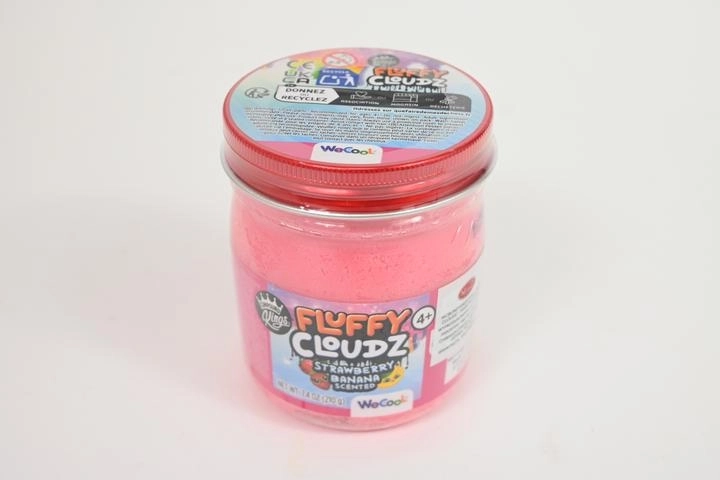 Wecool Fluffycloudz plastilină pufoasă și aerată cu parfum de banană și căpșună