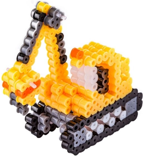 Model 3D de excavator din mărgele termocolante