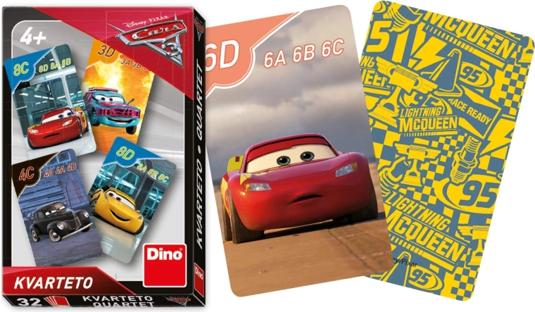 Dino carti joc Cuartet cu temă Cars 3