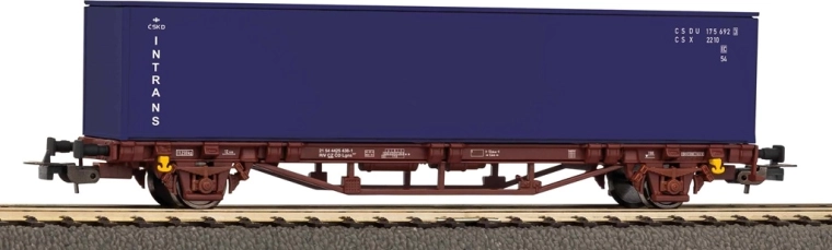 Vagon container Piko ČD cu container de 40' Intrans H0