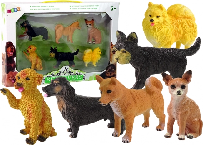 Set 6 figurine rase de câini Câinii Renumiți ai Lumii