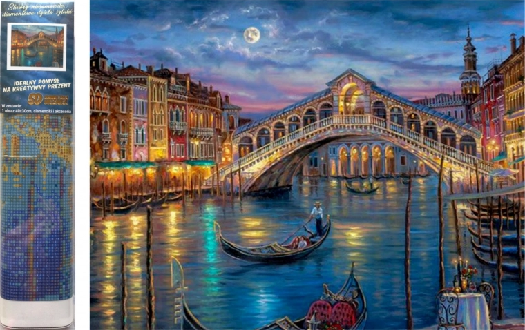 Pictură cu diamante Veneția 30 × 40 cm Norimpex