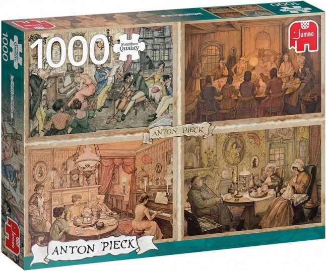 Puzzle Întâlnirea în sufragerie 1000 Piese