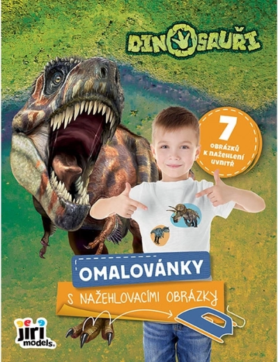 Carte de colorat cu aplicații termice cu dinozauri