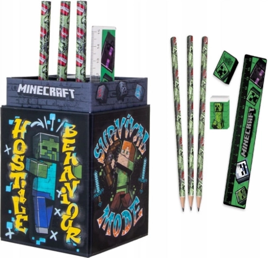 Set de scris Minecraft cu penar