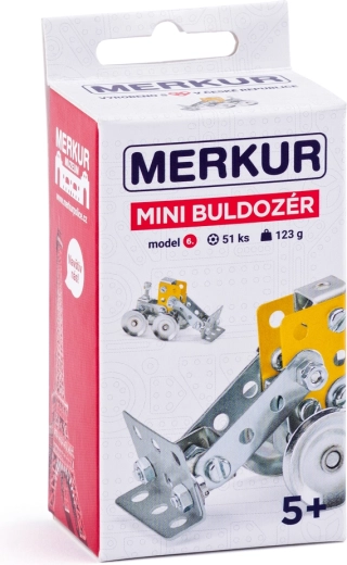 Mini set de construcție Merkur, buldozer, 51 de piese
