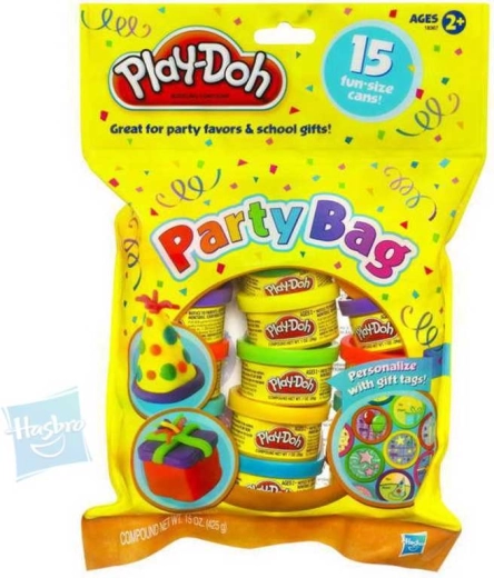 Sacoșă de petrecere Play-Doh cu 15 recipiente de plastilină - 15 buc.