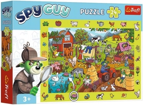 Puzzle de observație SPY GUY – fermă, 24 piese
