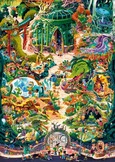 Puzzle HEYE grădină botanică 2000 de piese