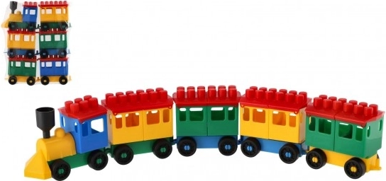 Set de trenuri Lori pentru copii cu cinci vagoane