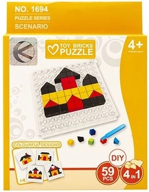 Puzzle de construcție cu 59 de piese
