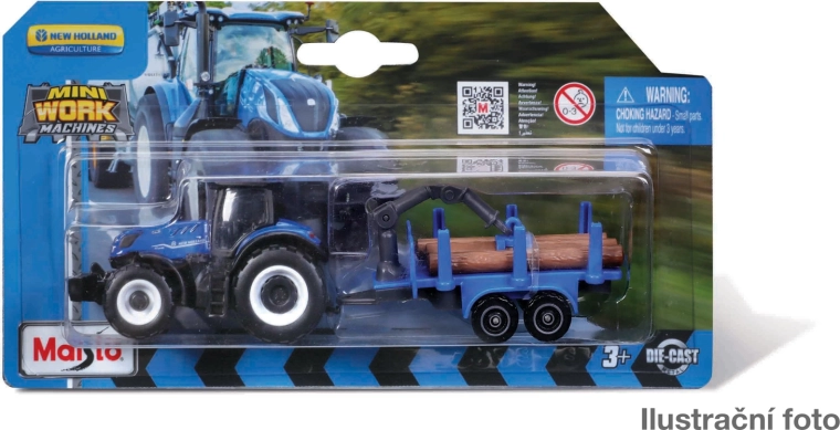 Maisto mini utilaje de lucru și tractoare cu remorci – assort în blister