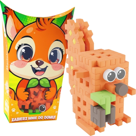 Set de construcție Mini Waffle Pocket Pets – veveriță