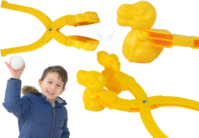 Creator de zăpadă – dispozitiv dino pentru bulgări de zăpadă, galben