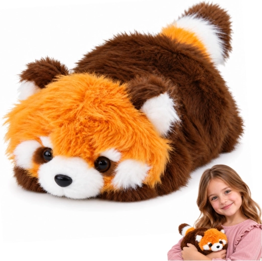 Panda roșie de pluș, 16 cm