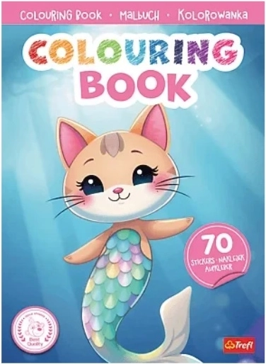 Cărți de colorat cu autocolante Sirene