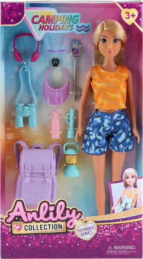 Păpușă de călătorie cu accesorii 30 cm