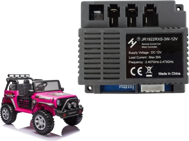 Unitate de control JR1922RXS-3W 12V pentru mașinuțe electrice XMX618 și XMX608