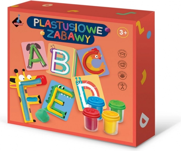 Set de plastilină pentru joacă - Litere