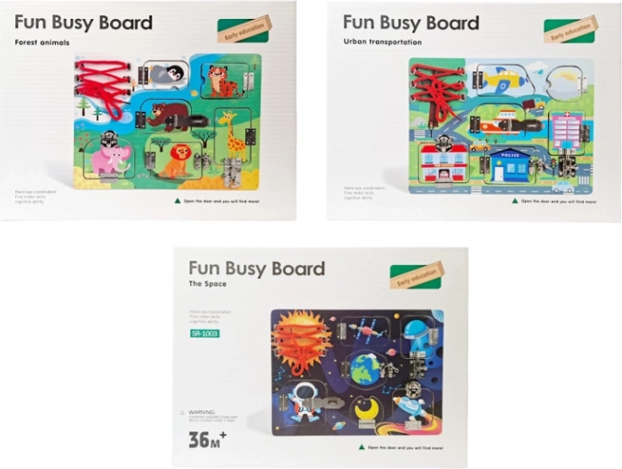Tablă senzorială din lemn – jucărie educativă
