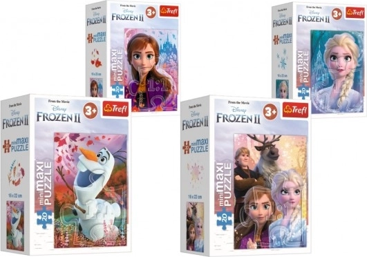 Minipuzzle Regatul de Gheață II 20 piese Maxi, 4 motive – Anna